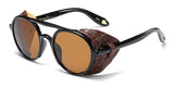 TrendyMate Retro Gothic Leather Sided Sunglasses